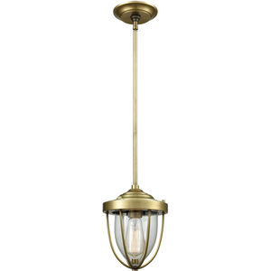 Sturgis 1 Light 7 inch Satin Brass Mini Pendant Ceiling Light