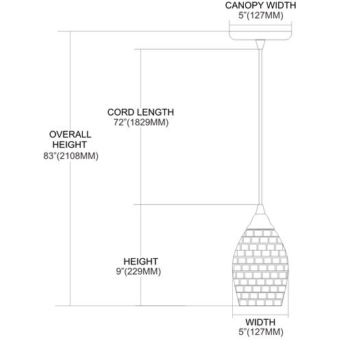 Capri LED 5 inch Satin Nickel Multi Pendant Ceiling Light, Configurable