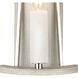 White Stone 1 Light 9 inch Polished Nickel with Sunbleached Oak Sconce Wall Light