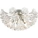 Celene 5 Light 19 inch Aged Silver Semi Flush Mount Ceiling Light