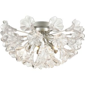 Celene 5 Light 19 inch Aged Silver Semi Flush Mount Ceiling Light