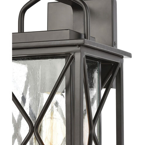 Carriage Light 1 Light 13 inch Matte Black Outdoor Sconce