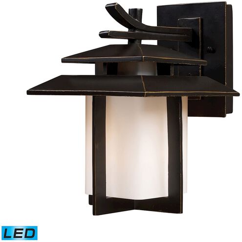 Kanso LED 11 inch Aged Bronze Outdoor Wall Sconce