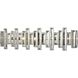 Crystal Heights 5 Light 30 inch Polished Chrome Vanity Light Wall Light