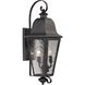 Forged Brookridge 2 Light 24 inch Charcoal Outdoor Wall Sconce