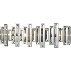 Crystal Heights 4 Light 25 inch Polished Chrome Vanity Light Wall Light