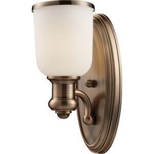 Brooksdale 1 Light 5 inch Antique Copper Sconce Wall Light in Incandescent