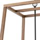 Barrow 6 Light 22 inch Matte Black with Birchwood Chandelier Ceiling Light