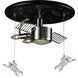 Novelty 2 Light 16 inch Black with Satin Nickel Flush Mount Ceiling Light, Astronaut