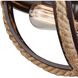 Natural Rope 2 Light 13 inch Oil Rubbed Bronze Flush Mount Ceiling Light