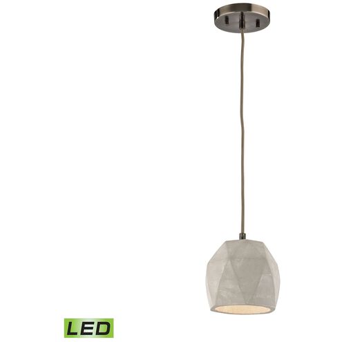 Urban Form LED 5 inch Black Nickel Mini Pendant Ceiling Light