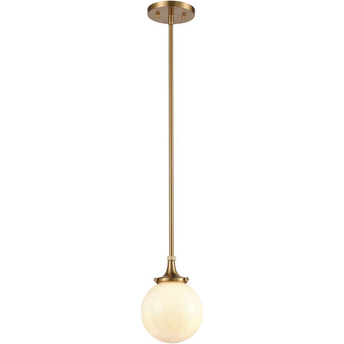 Beverly Hills 1 Light 6 inch Satin Brass Mini Pendant Ceiling Light