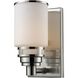 Bryant 1 Light 6 inch Satin Nickel Vanity Light Wall Light in Incandescent