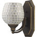 Mix-N-Match 1 Light 8 inch Aged Bronze Vanity Light Wall Light in Silver, Incandescent