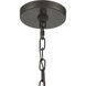 Wooden Barrel 6 Light 19 inch Oil Rubbed Bronze with Natural Chandelier Ceiling Light