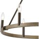 Transitions 6 Light 27 inch Oil Rubbed Bronze with Aspen Chandelier Ceiling Light