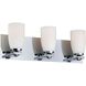 Sphere 3 Light 20 inch Chrome Vanity Light Wall Light