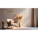 Xenia 6 Light 31 inch Matte Gold Chandelier Ceiling Light
