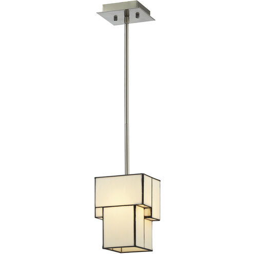 Cubist 1 Light 6 inch Brushed Nickel Mini Pendant Ceiling Light in Incandescent