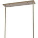 Axis 8 Light 36 inch Light Wood with Satin Nickel Island Light Ceiling Light