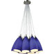 Vesta 12 Light 20 inch Satin Nickel Mini Pendant Ceiling Light