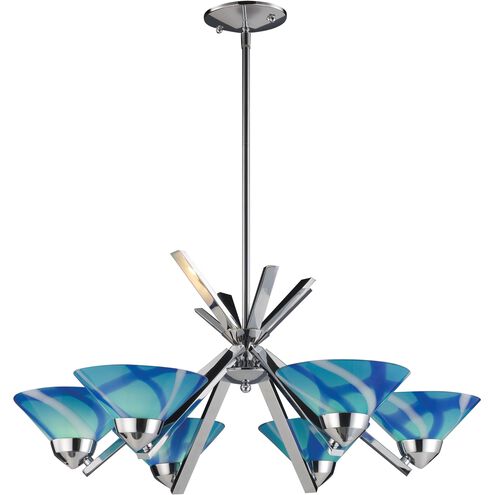 Refraction 6 Light 26.00 inch Chandelier