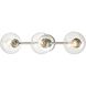 Claro 3 Light 26 inch Polished Chrome Vanity Light Wall Light