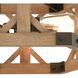 Structure 3 Light 18 inch Oil Rubbed Bronze with Natural Semi Flush Mount Ceiling Light