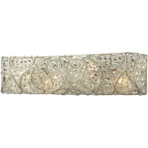 Andalusia 4 Light 24 inch Aged Silver Vanity Light Wall Light