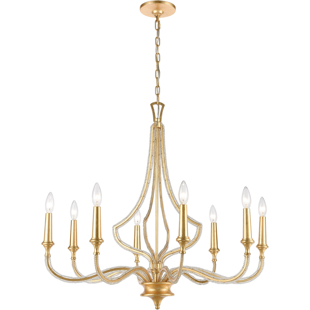 Gold leaves chandelier discount