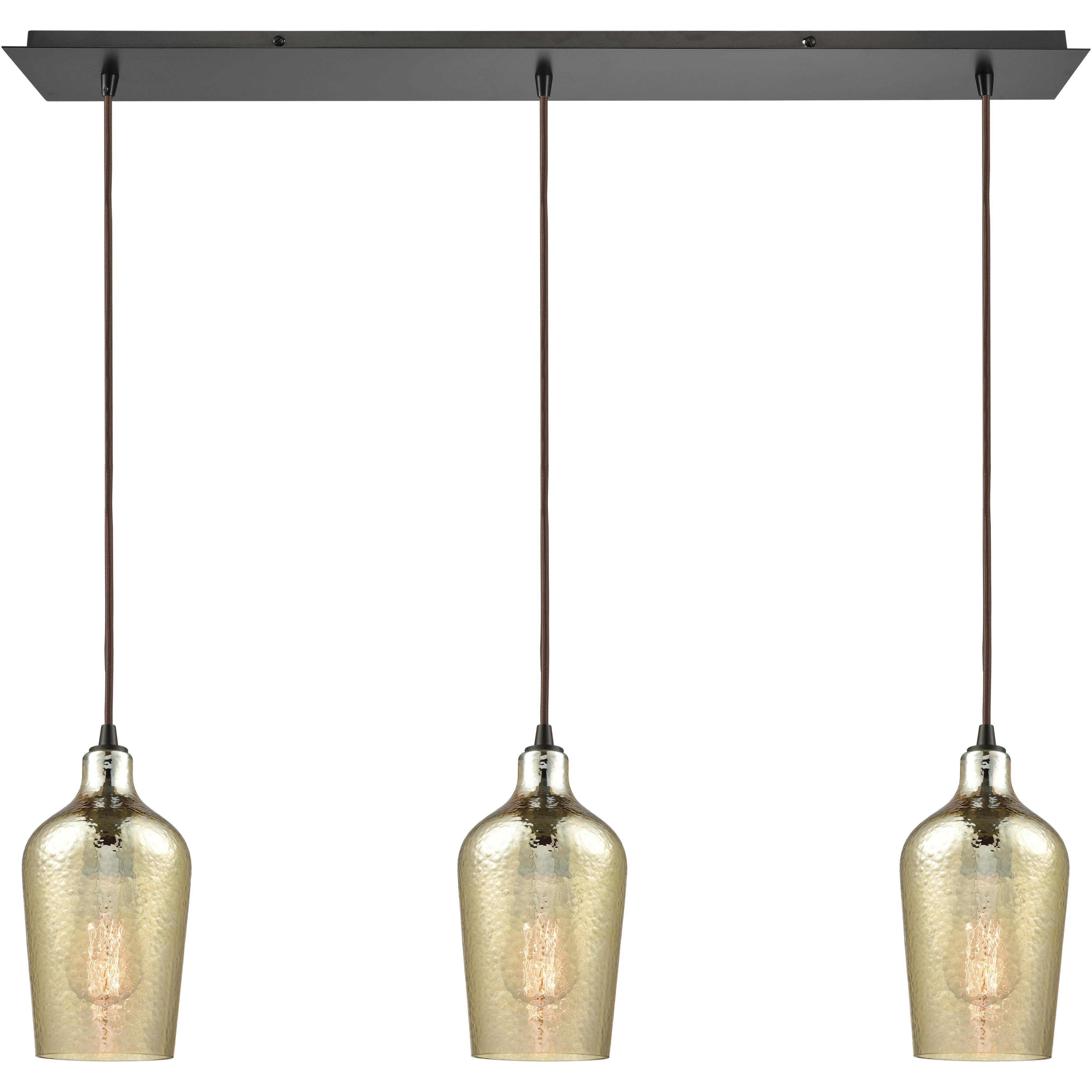 Hammered glass deals pendant light