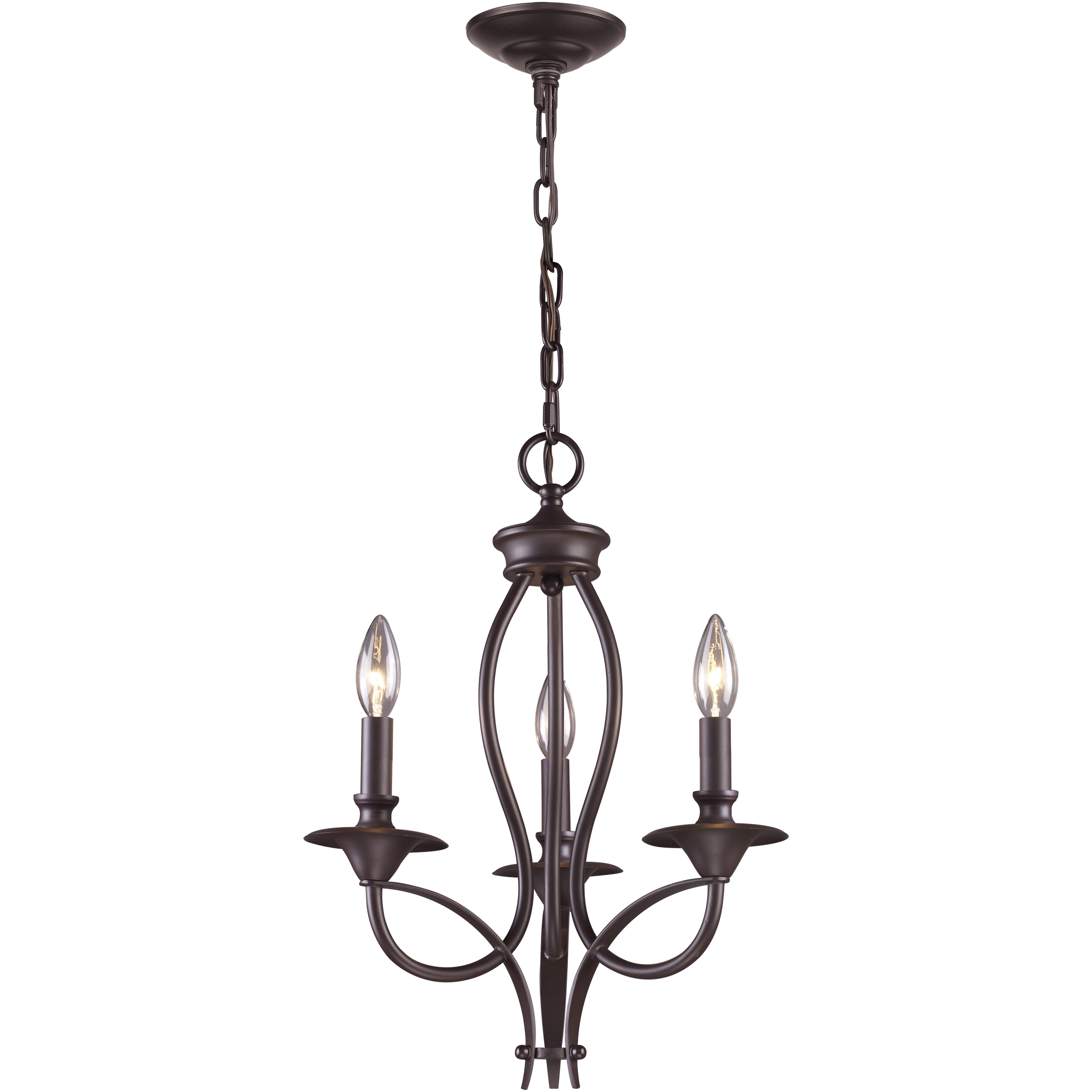 3 light bronze chandelier cheap