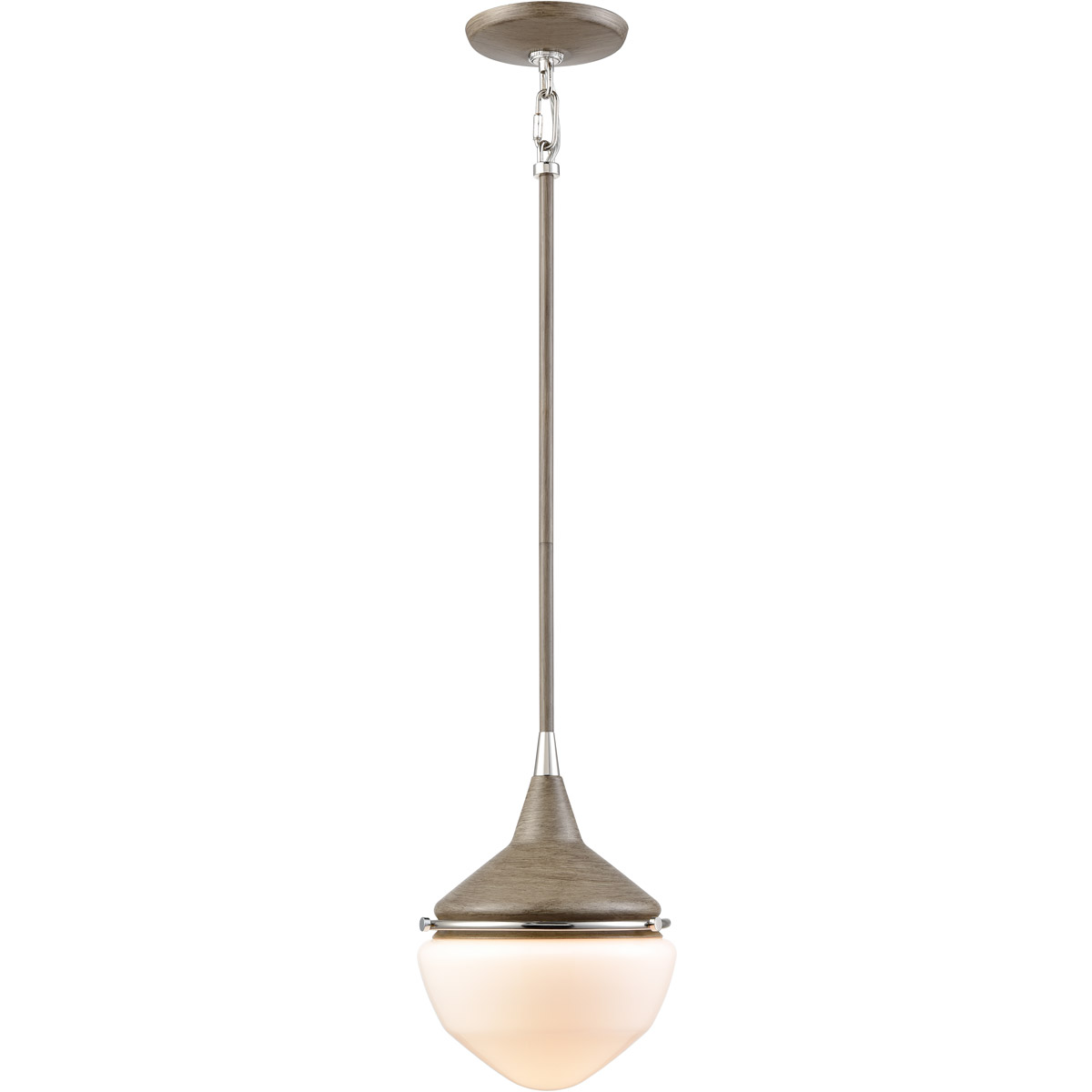 Schoolhouse pendant light brushed nickel cheap