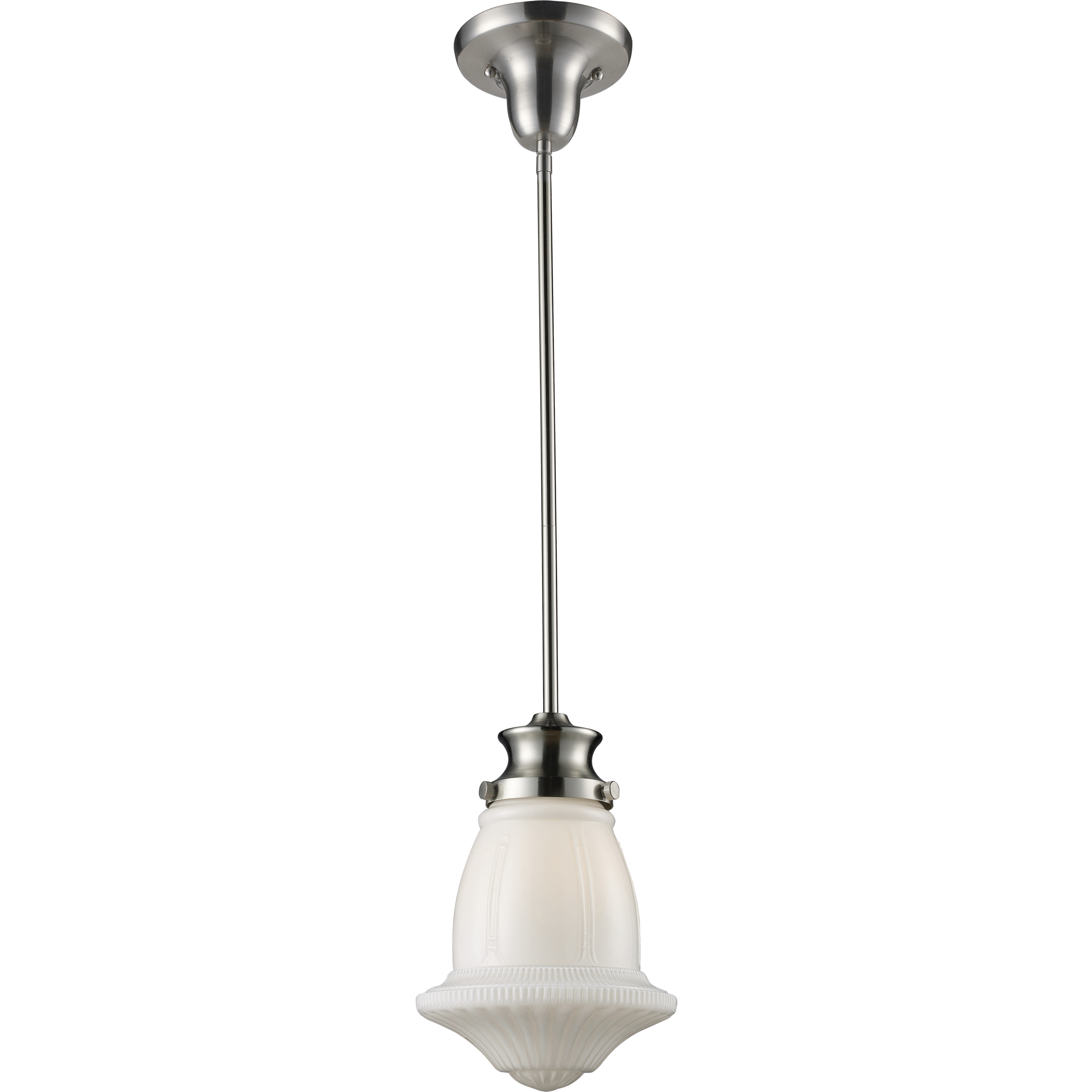Schoolhouse pendant light brushed nickel 2025
