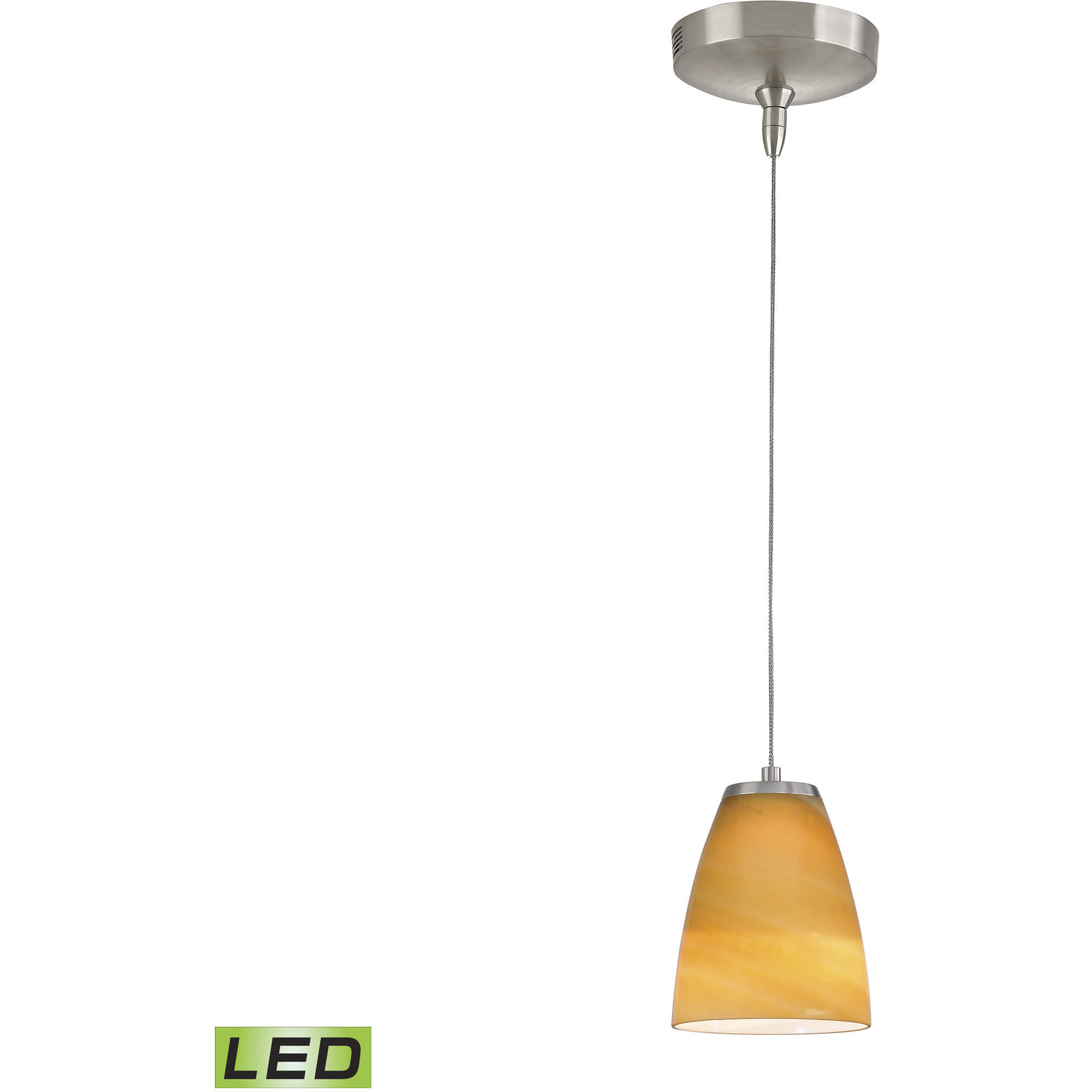 ELK PF1000 1 LED BN DS Low Voltage LED 5 inch Brushed Nickel Mini